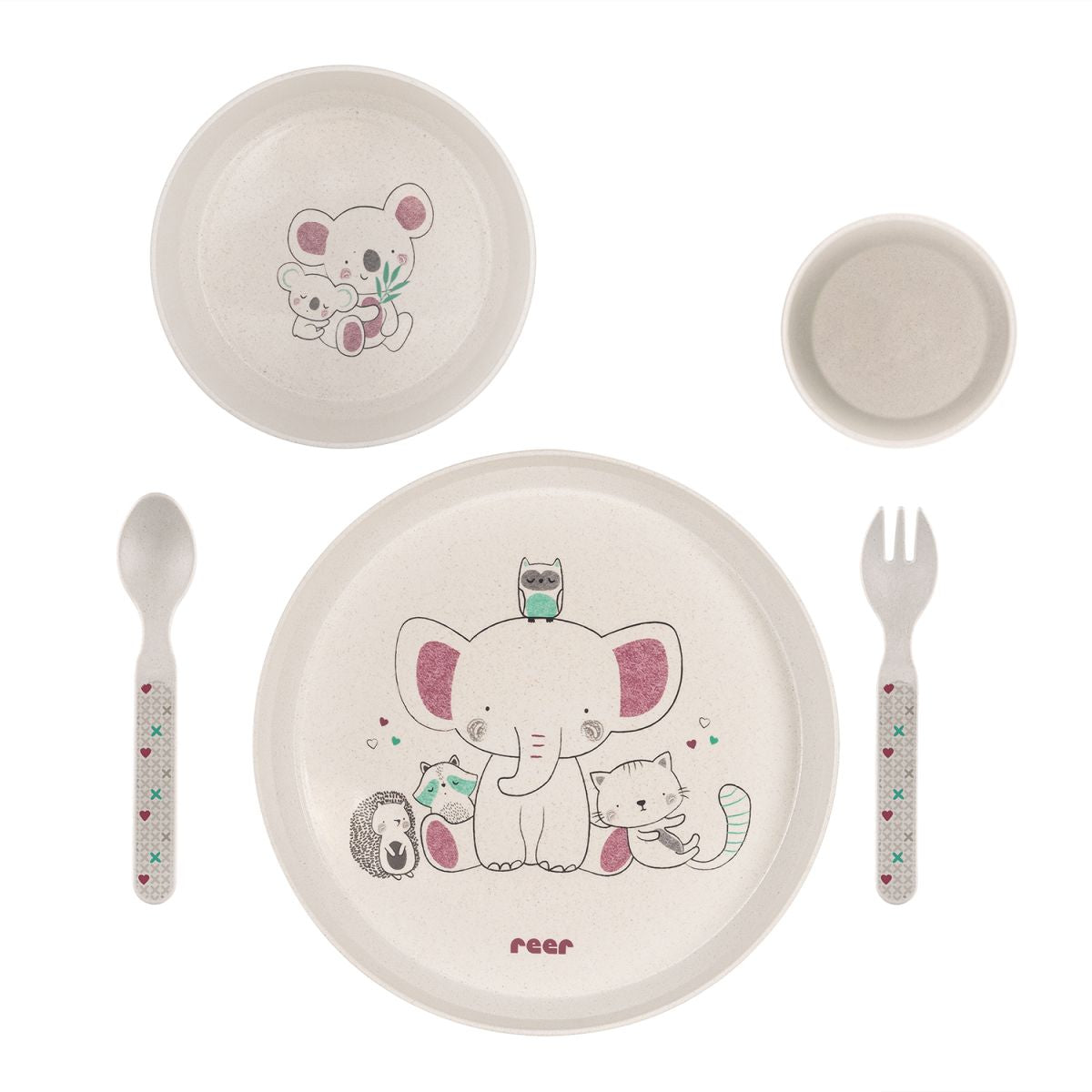 reer Geschirrset Babyteller Set LovelyFriends