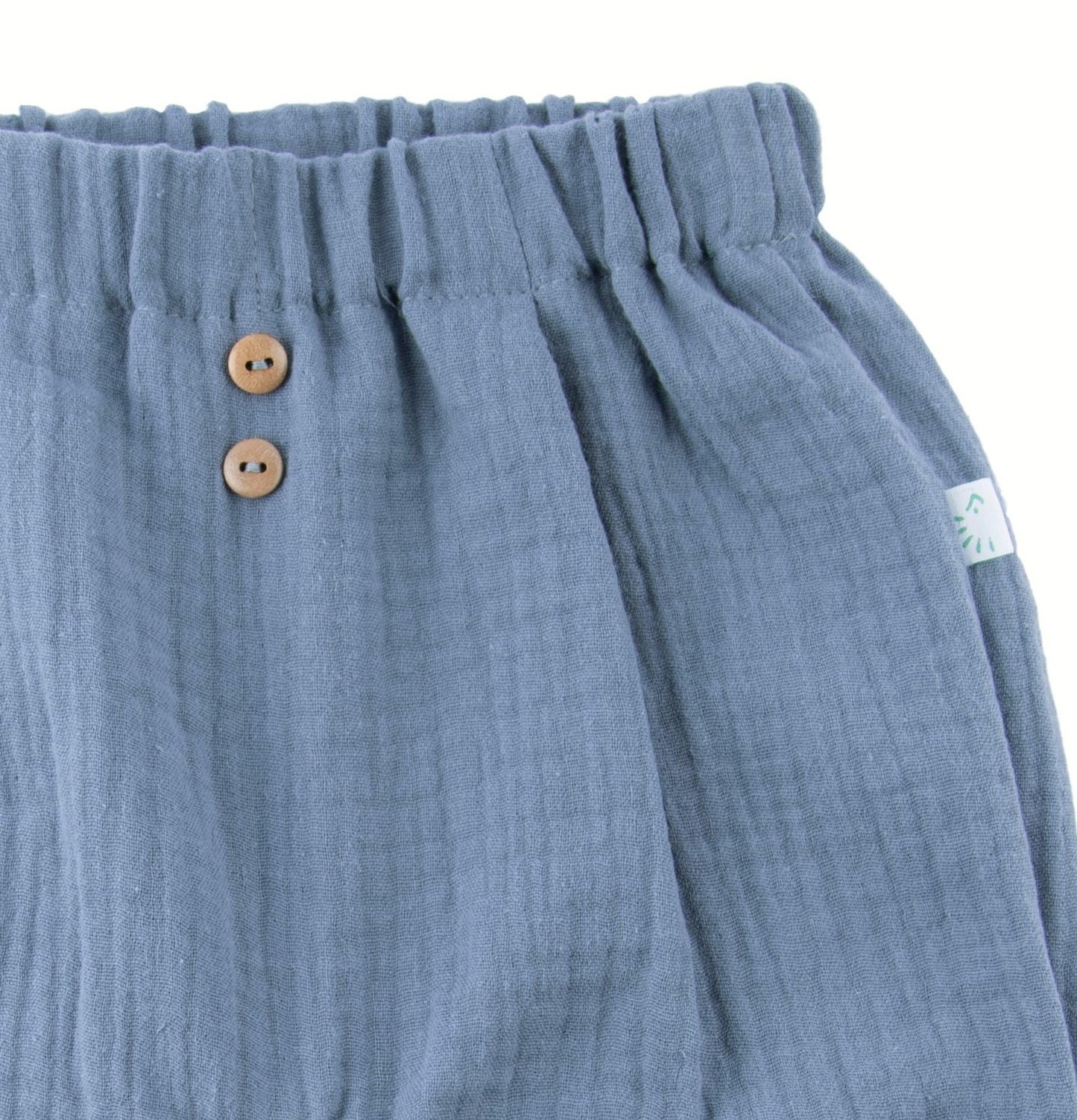 Iobio Sommer Hose Musselin Taubenblau