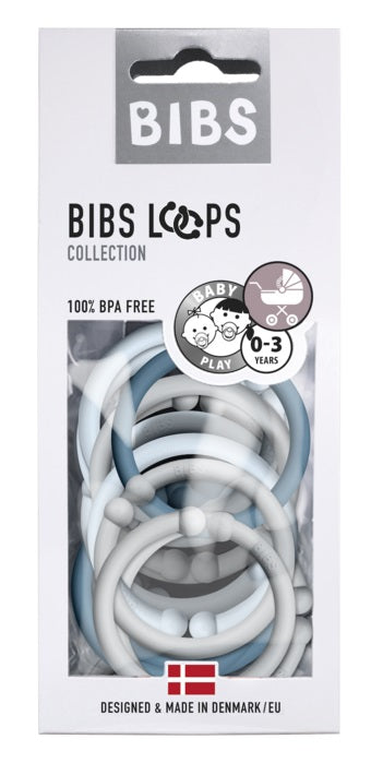 BIBS Loops Ringe Kunststoffringe für Kinderwagen oder Babygyms