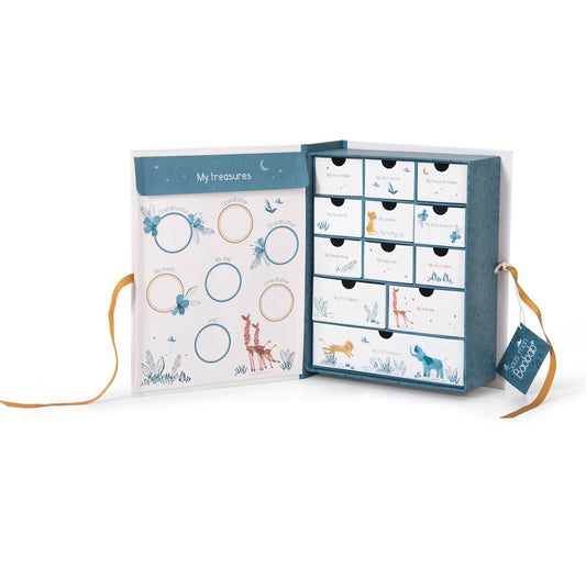 Moulin Roty Geburtsbox Erinnerungsbox Les baobab
