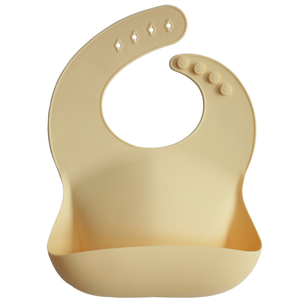 Mushie BIB weiches Silikon Auffanglätzchen Sunshine