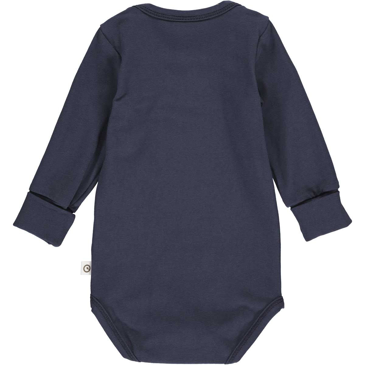 müsli Cozy me Langarm Babybody Boy Night Blue