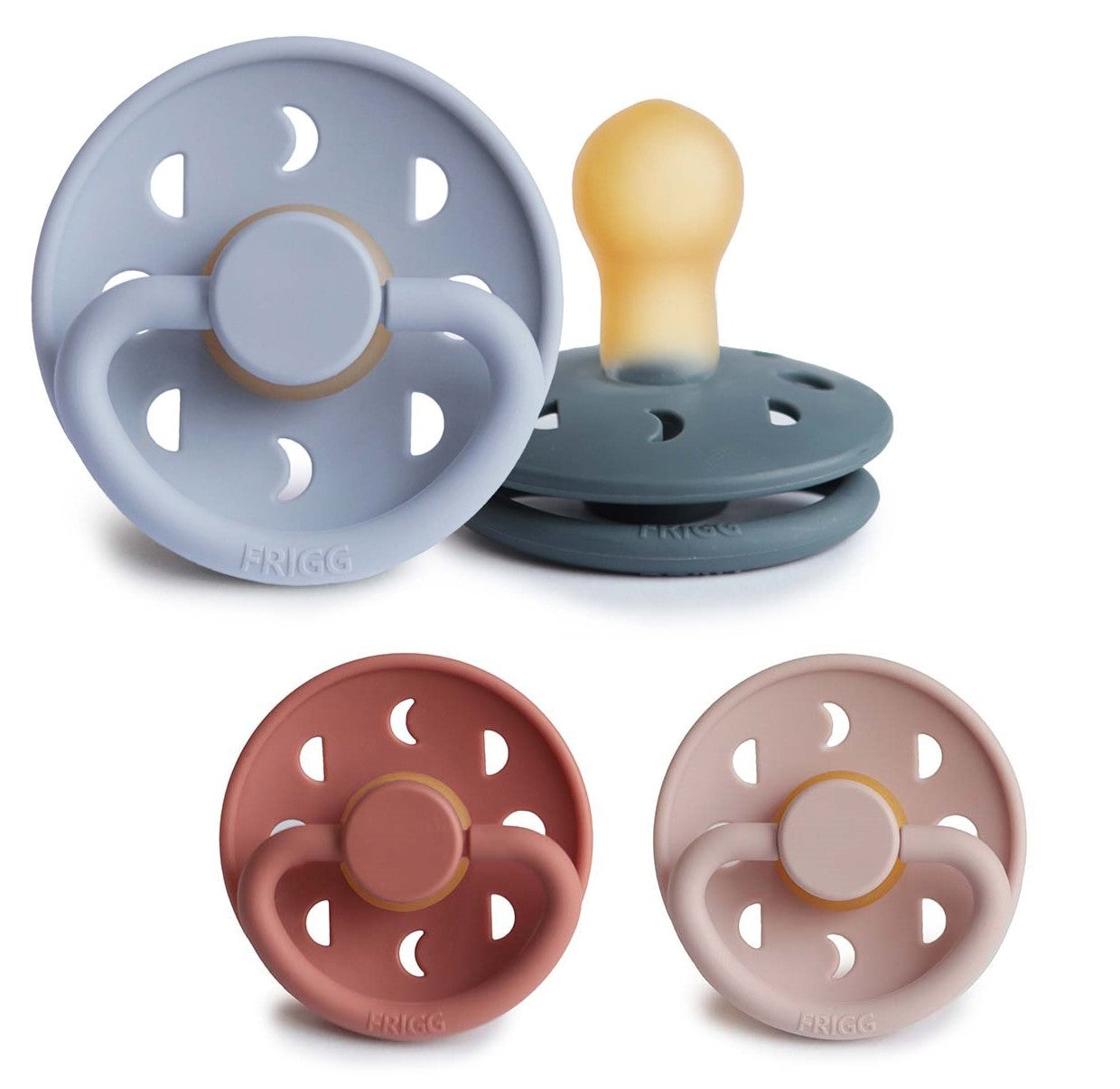 FRIGG Schnuller Latex Moon Kirschform Rund