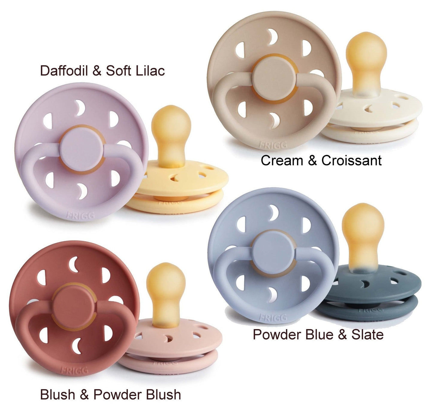 FRIGG Schnuller Latex Moon Kirschform Rund
