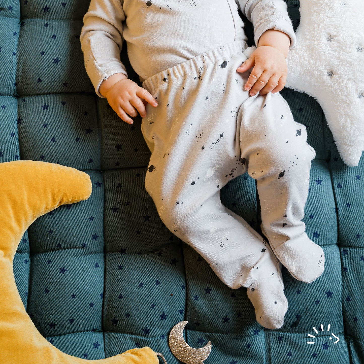 iobio Strampelhose BW Babyhose mit Fuß