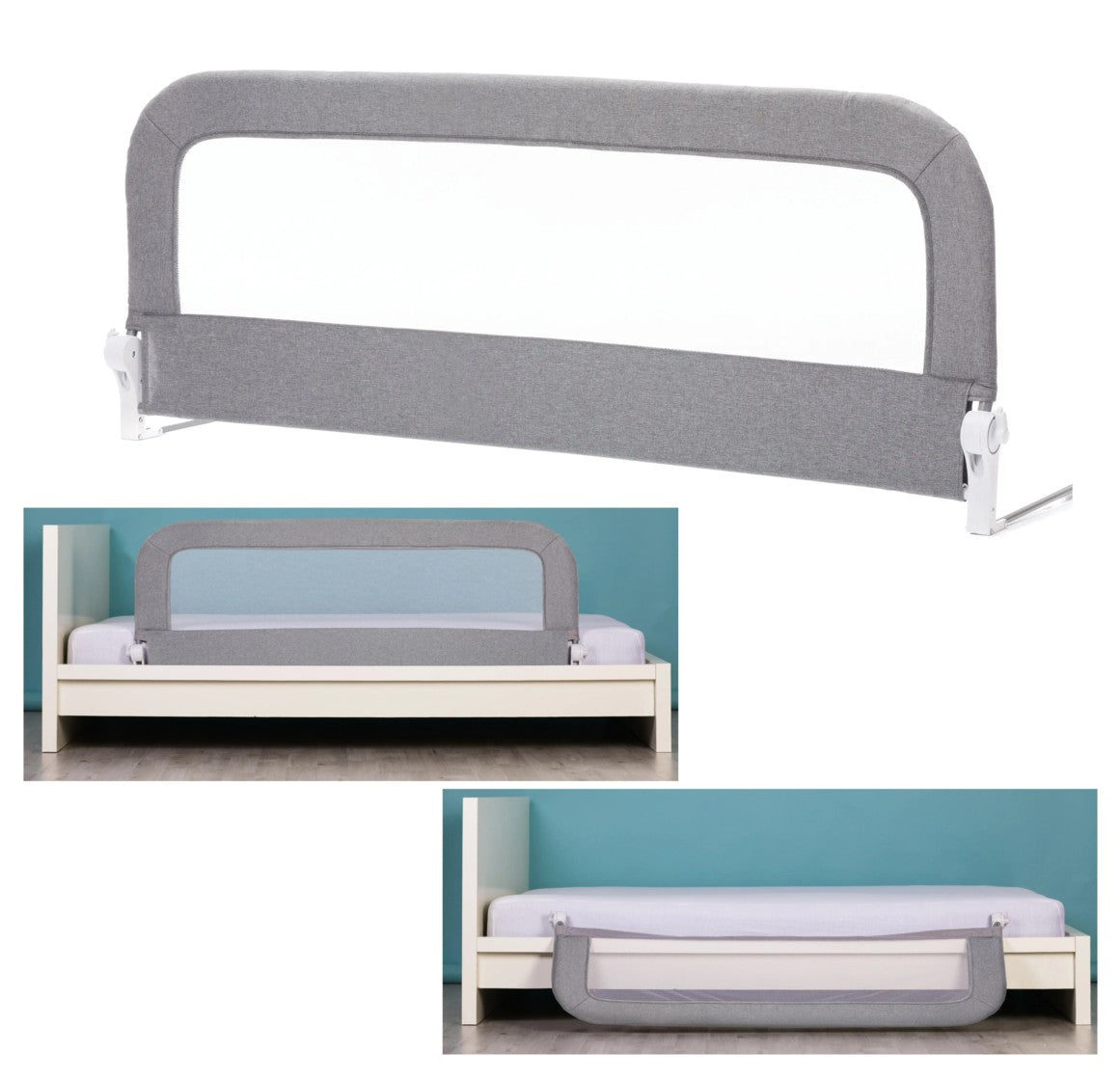 Fillikid Bettgitter Lara Grau 150x60 cm