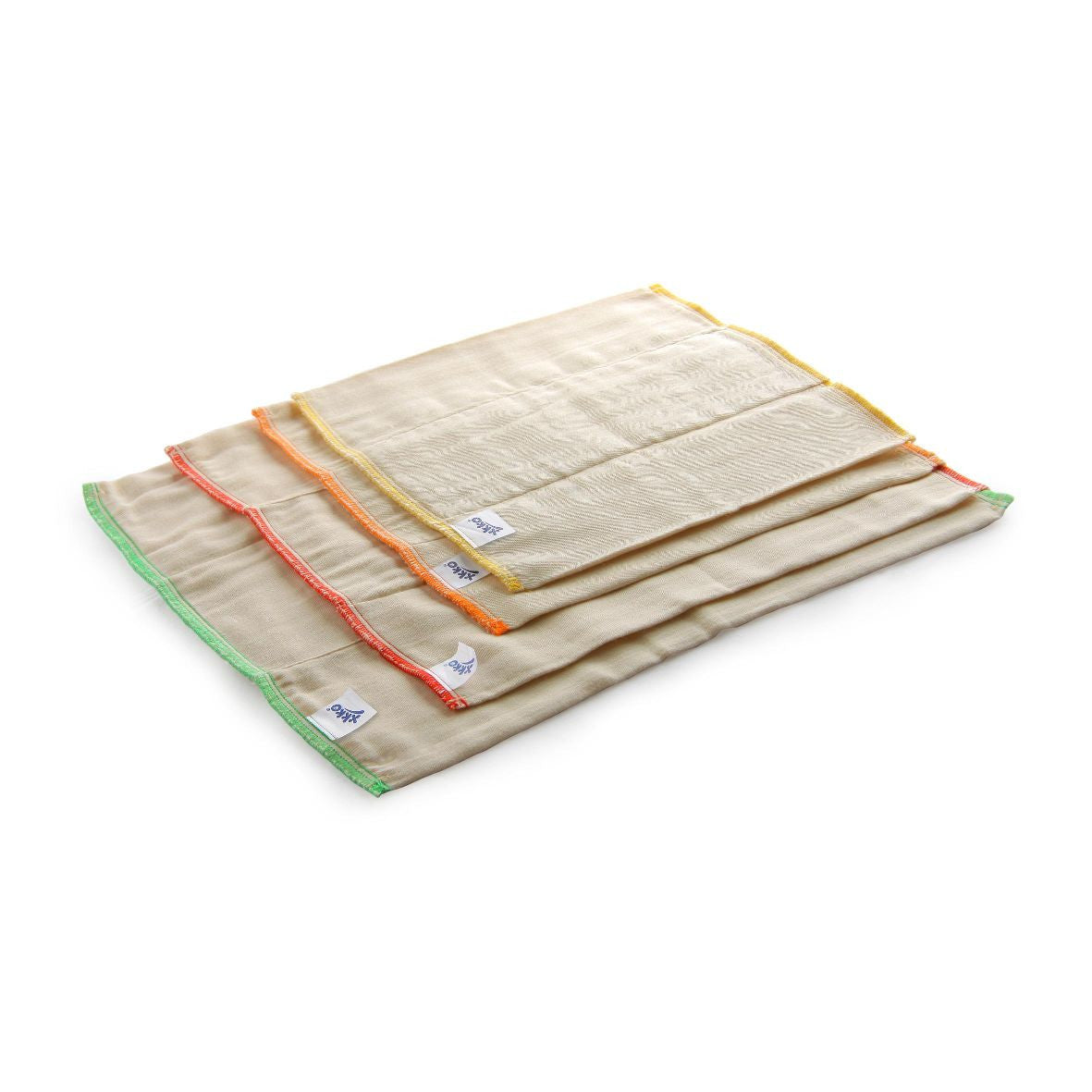 XKKO Prefold Windeleinlagen aus Baumwolle 6er Pack
