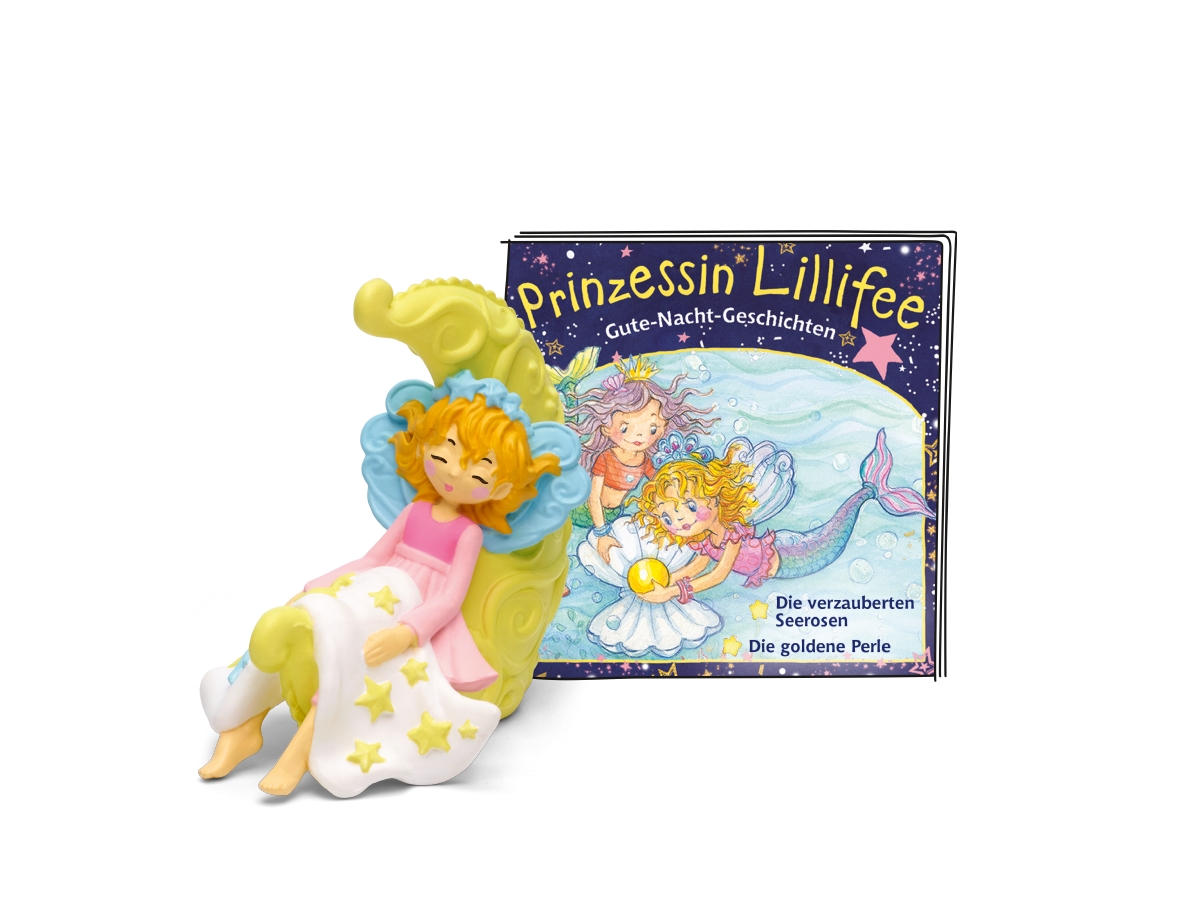 tonies Hörfigur für Toniebox: Prinzessin Lillifee – Gute-Nacht-Geschichten Die verzauberten Seerosen/Die goldene Perle