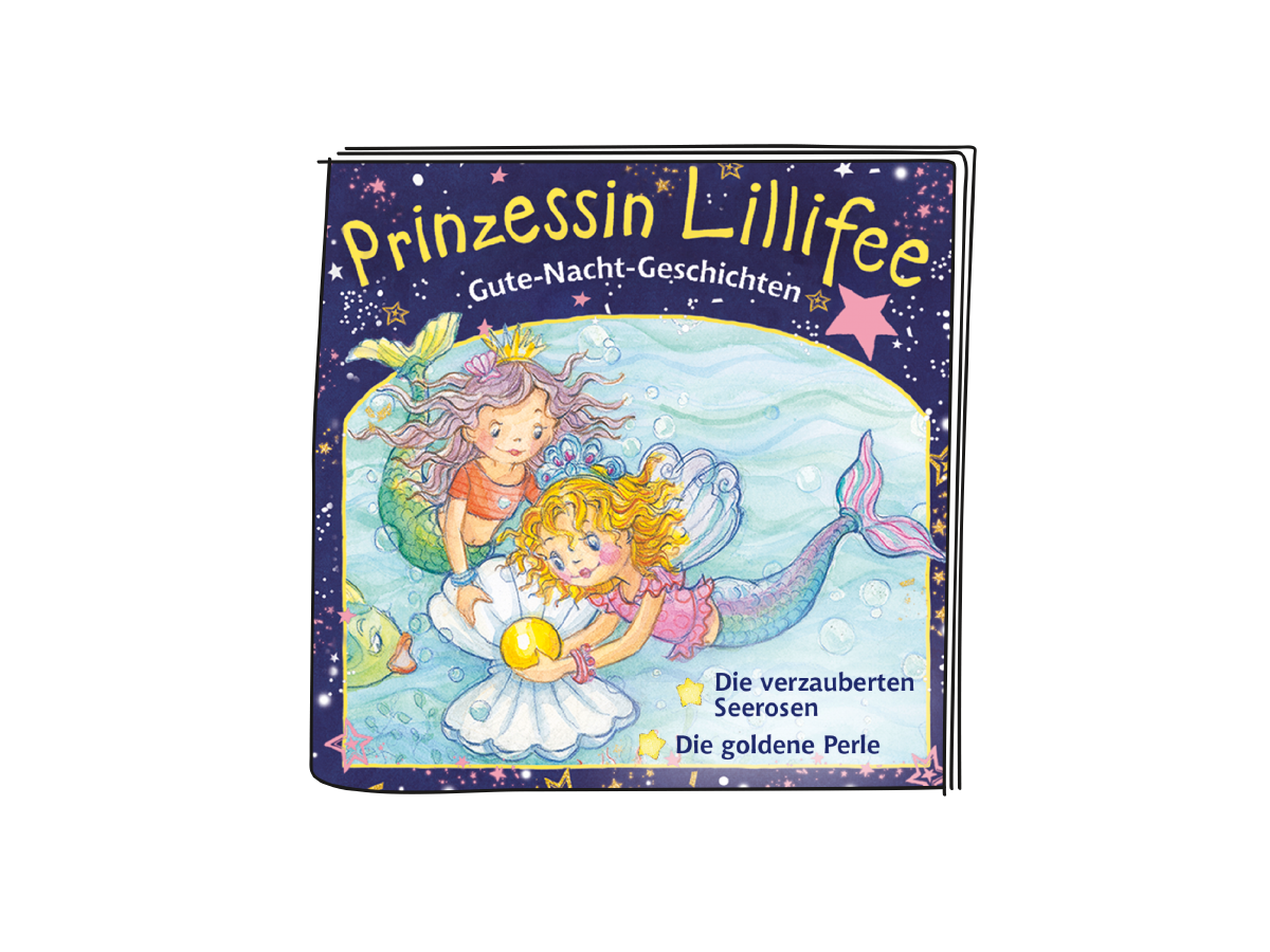 tonies Hörfigur für Toniebox: Prinzessin Lillifee – Gute-Nacht-Geschichten Die verzauberten Seerosen/Die goldene Perle