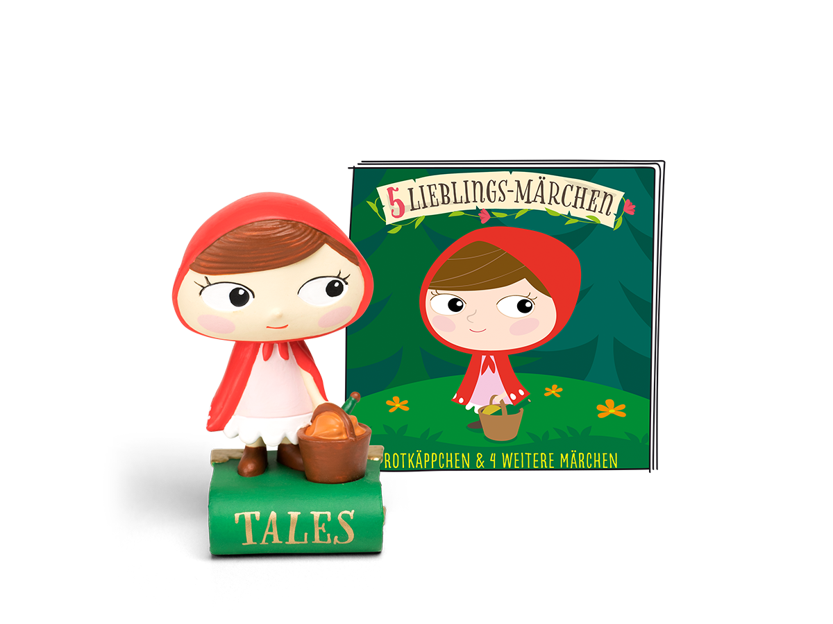 tonies Hörfigur für Toniebox: Lieblings-Märchen – Rotkäppchen und 4 weitere Märchen