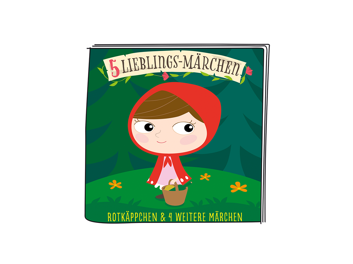 tonies Hörfigur für Toniebox: Lieblings-Märchen – Rotkäppchen und 4 weitere Märchen