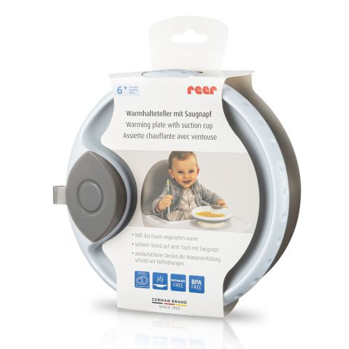 reer Kinder Warmhalte Teller mit Saugnapf, 6m+