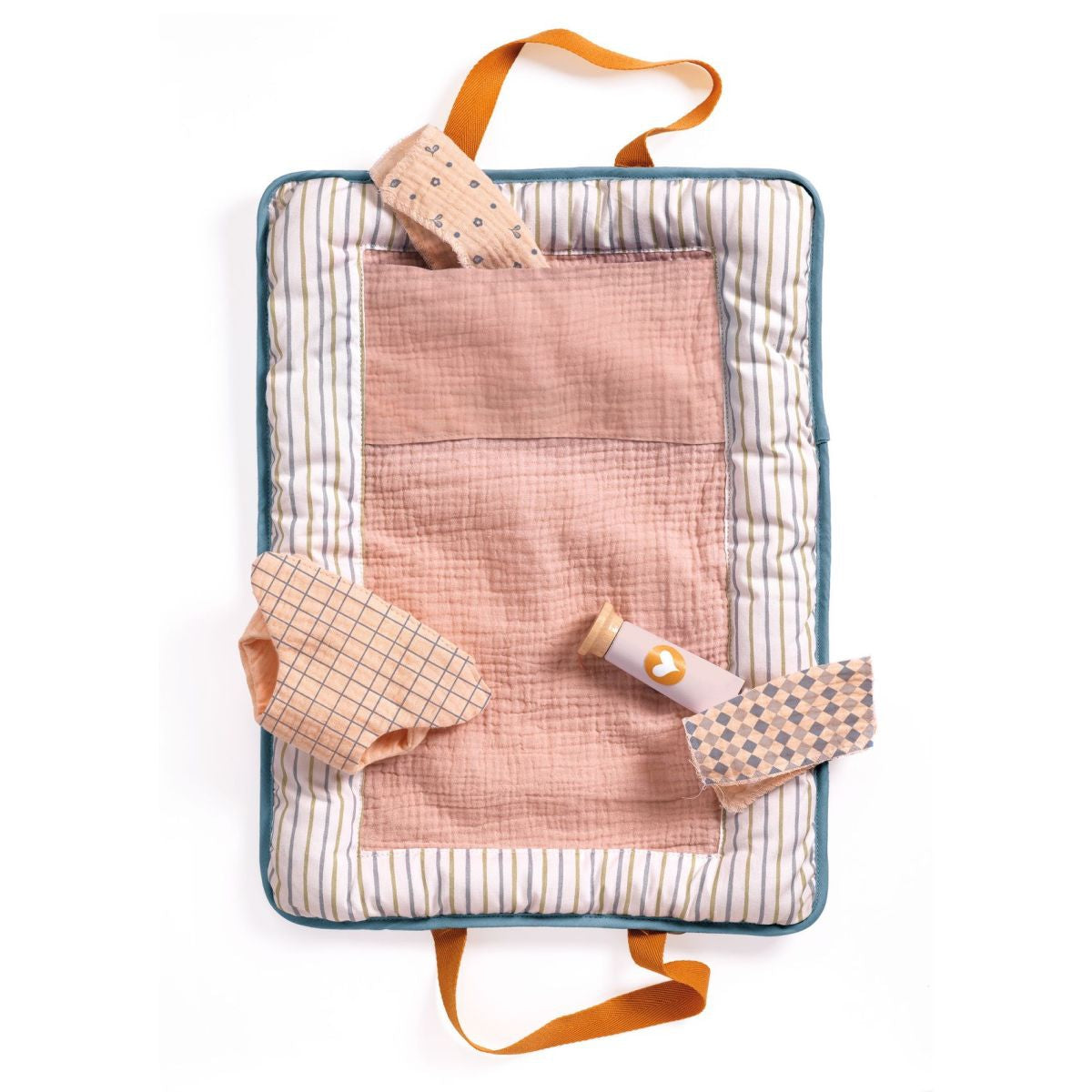 Djeco Puppen Wickeltasche Pomea Blue Fly