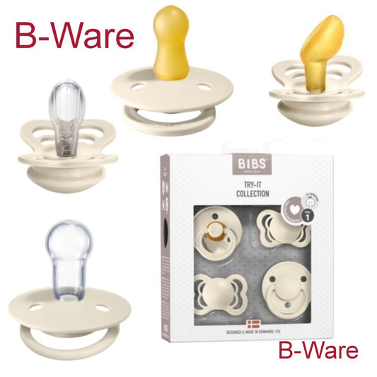 B-WARE   Bibs Beruhigungssauger Try It Probier Set 4-teilig Ivory