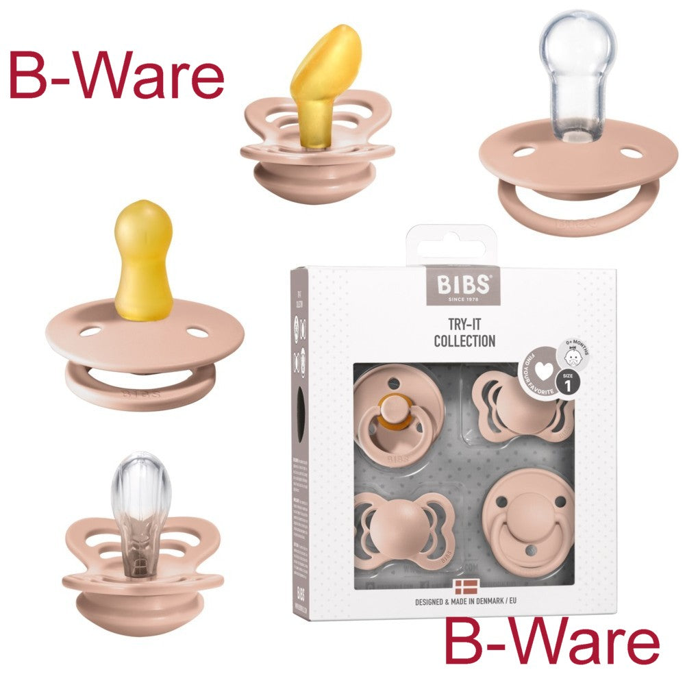 B-WARE Bibs Beruhigungssauger Try It Probier Set 4-teilig Blush Puderrosa
