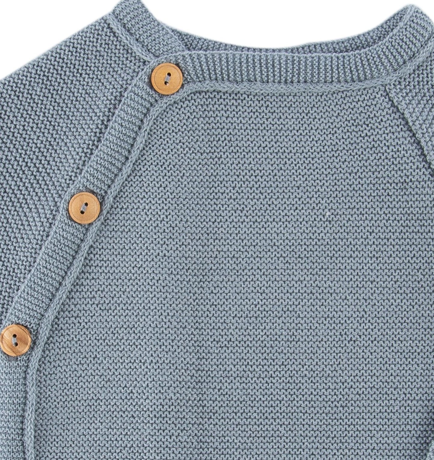 iobio Strickpullover Graublau aus Wolle