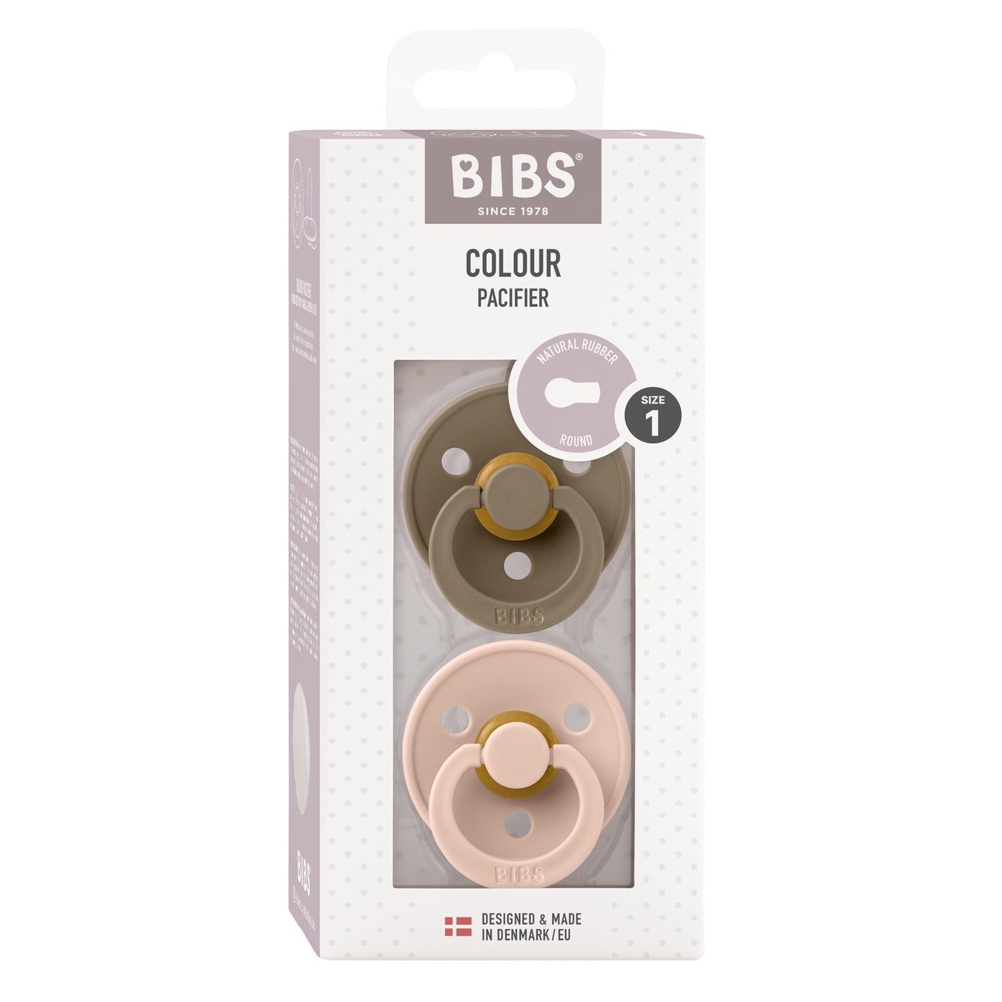 Bibs Colour Kirschform Schnuller Latex Dark Oak & Blush