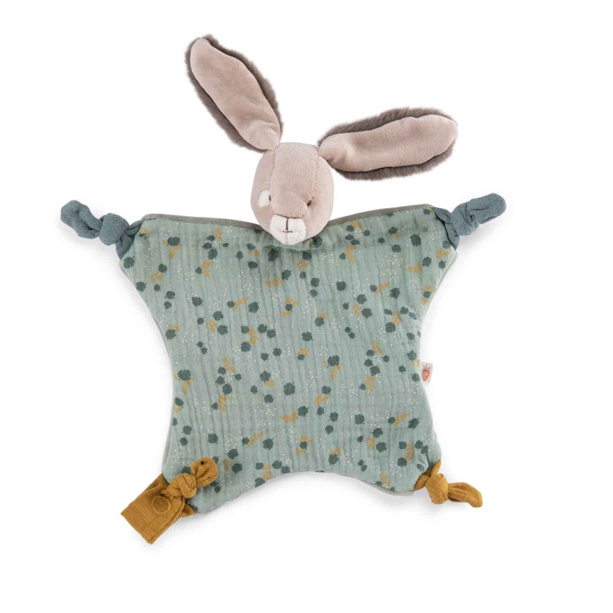 Moulin Roty Schmusetuch Kaninchen grün Trois Lapins