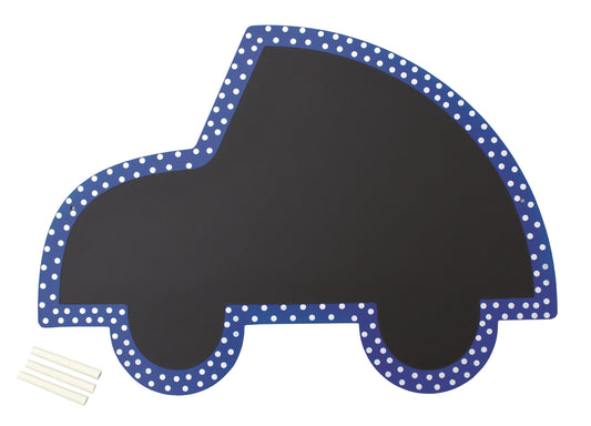 Jabadabado Kinder Wandtafel Auto blau - mit Kreide
