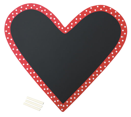 Jabadabado Kinder Wandtafel Herz rot - mit Kreide