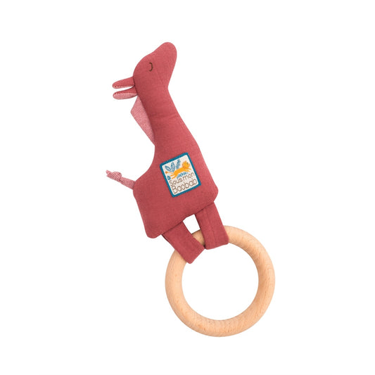 Moulin Roty Stoffrassel mit Holzring Sous mon Baobab Giraffe Bibiscus