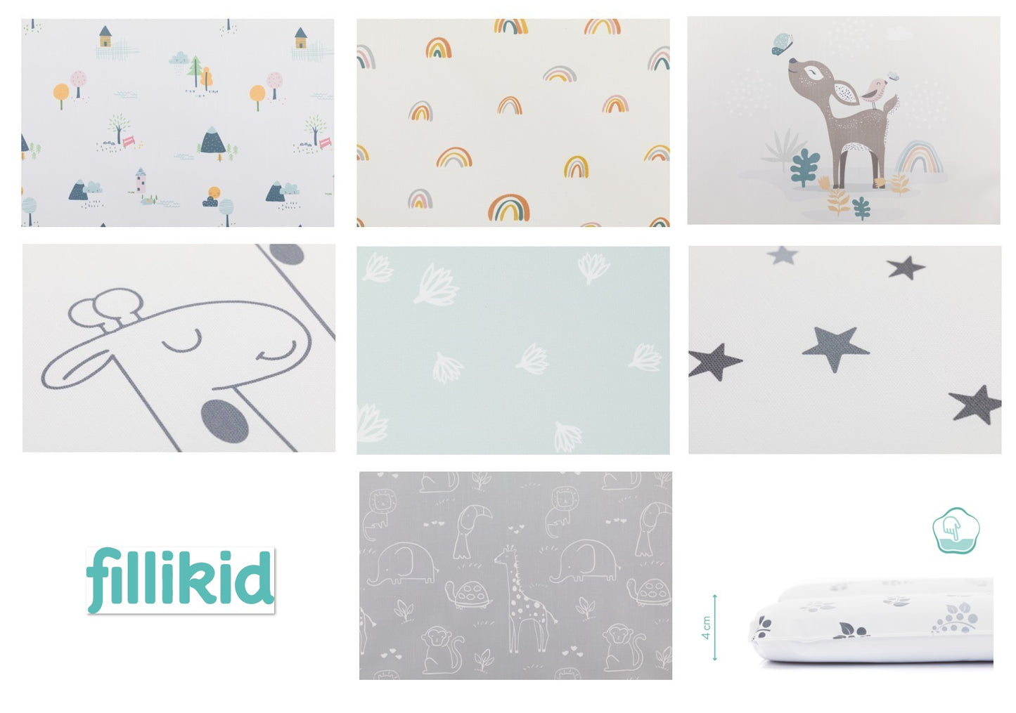 fillikid Wickelauflage Softy Schmal 50x75