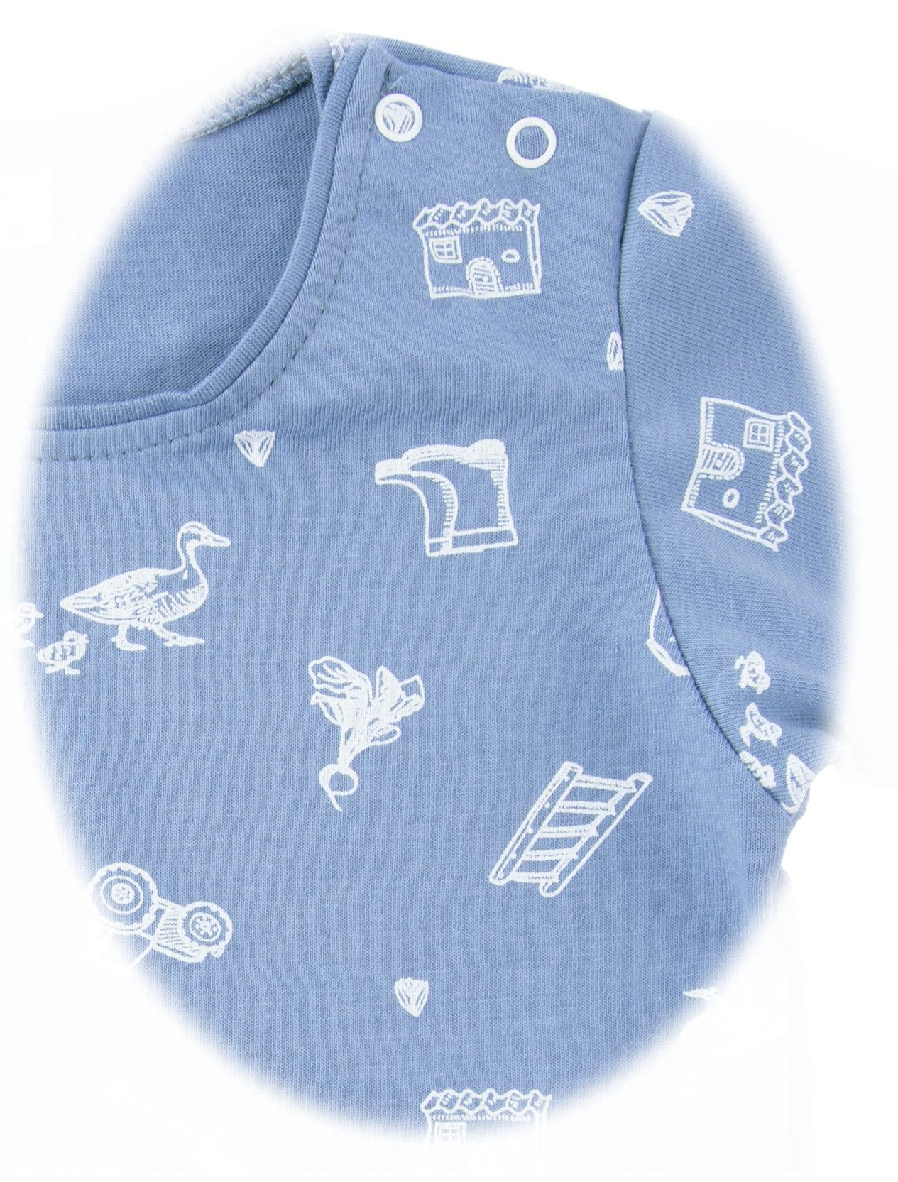 Iobio Sommer T-Shirt Single Jersey Farm Life Allover