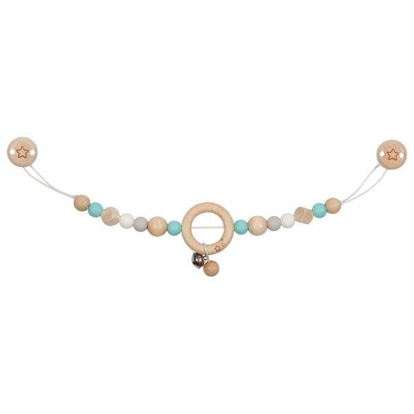 Goki Wagenkette Sternchen Türkis mit Holzclip