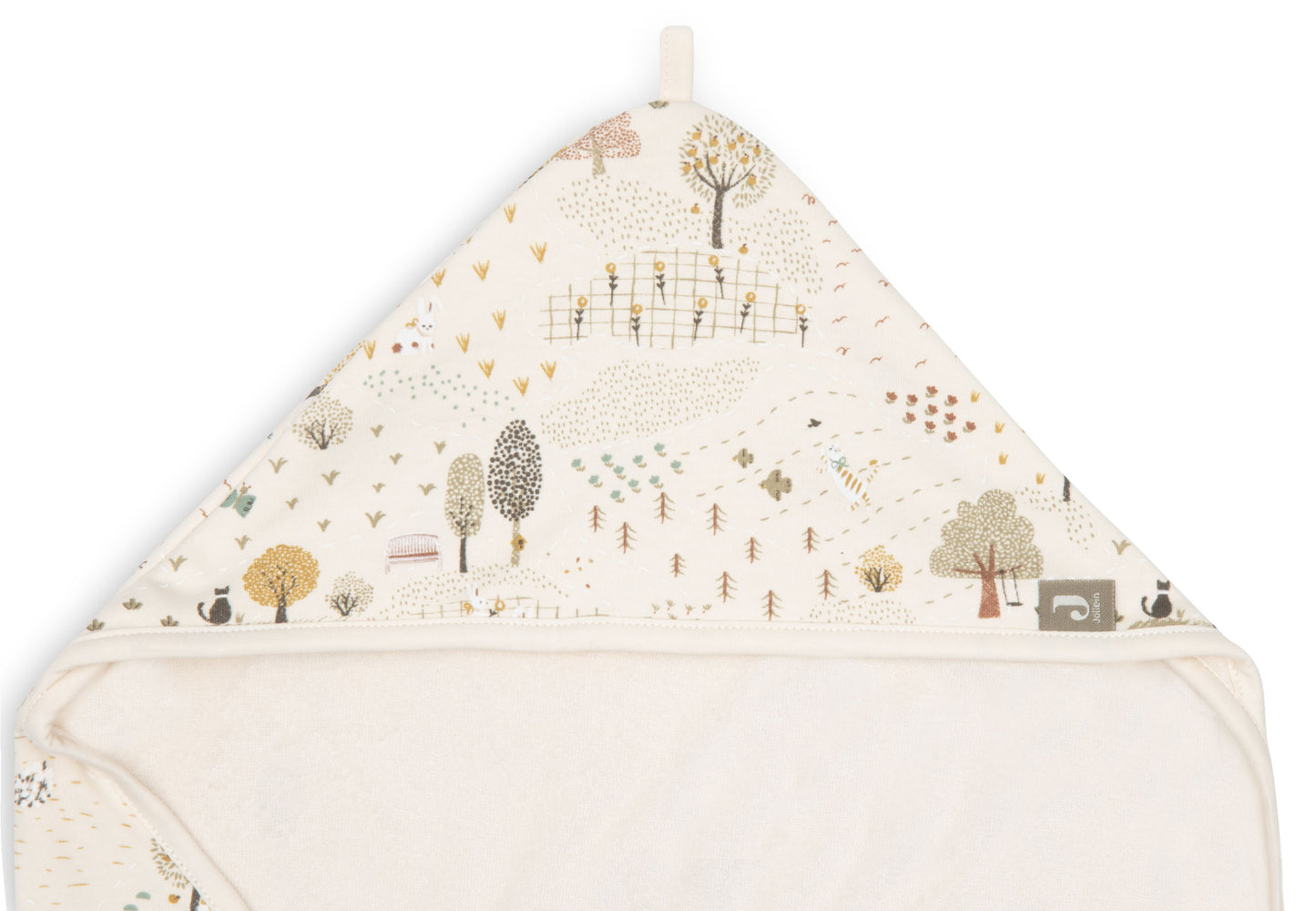 Jollein Kapuzenbadetuch 75x75cm - Tiny Park