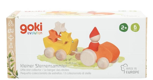 Goki Greiffahrzeug Holzauto Sternensammler 2J+