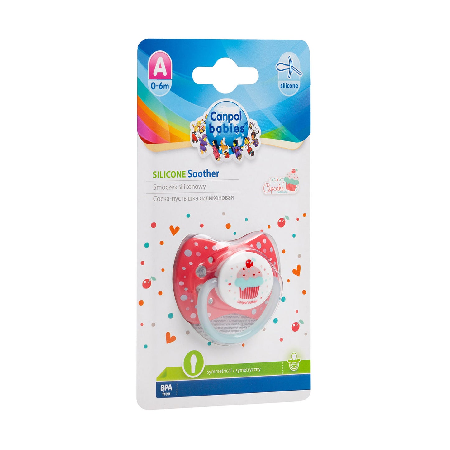 Canpol CUPCAKE Silikon Schnuller Symmetrisch