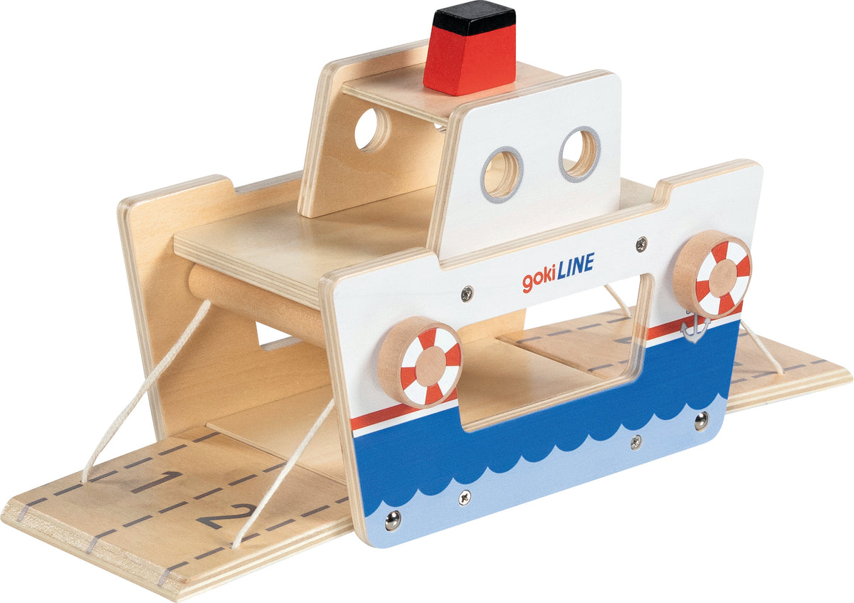 Goki Holz Autofähre 3J+