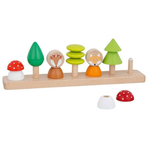 Goki Farben- und Formensortierspiel Kleine Waldfreunde 2J+