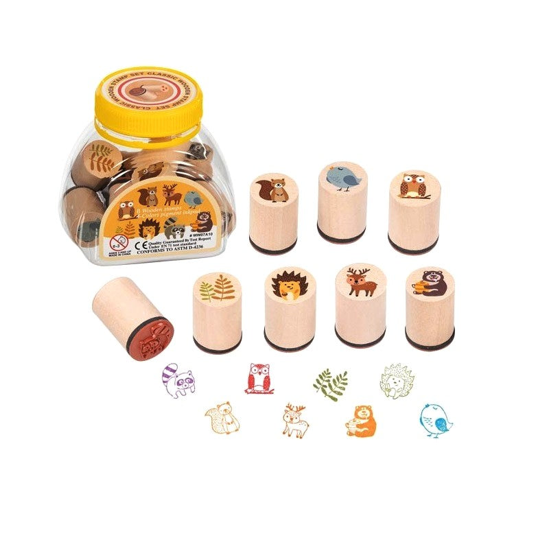 Goki Stempelset Waldtiere 9 Teile