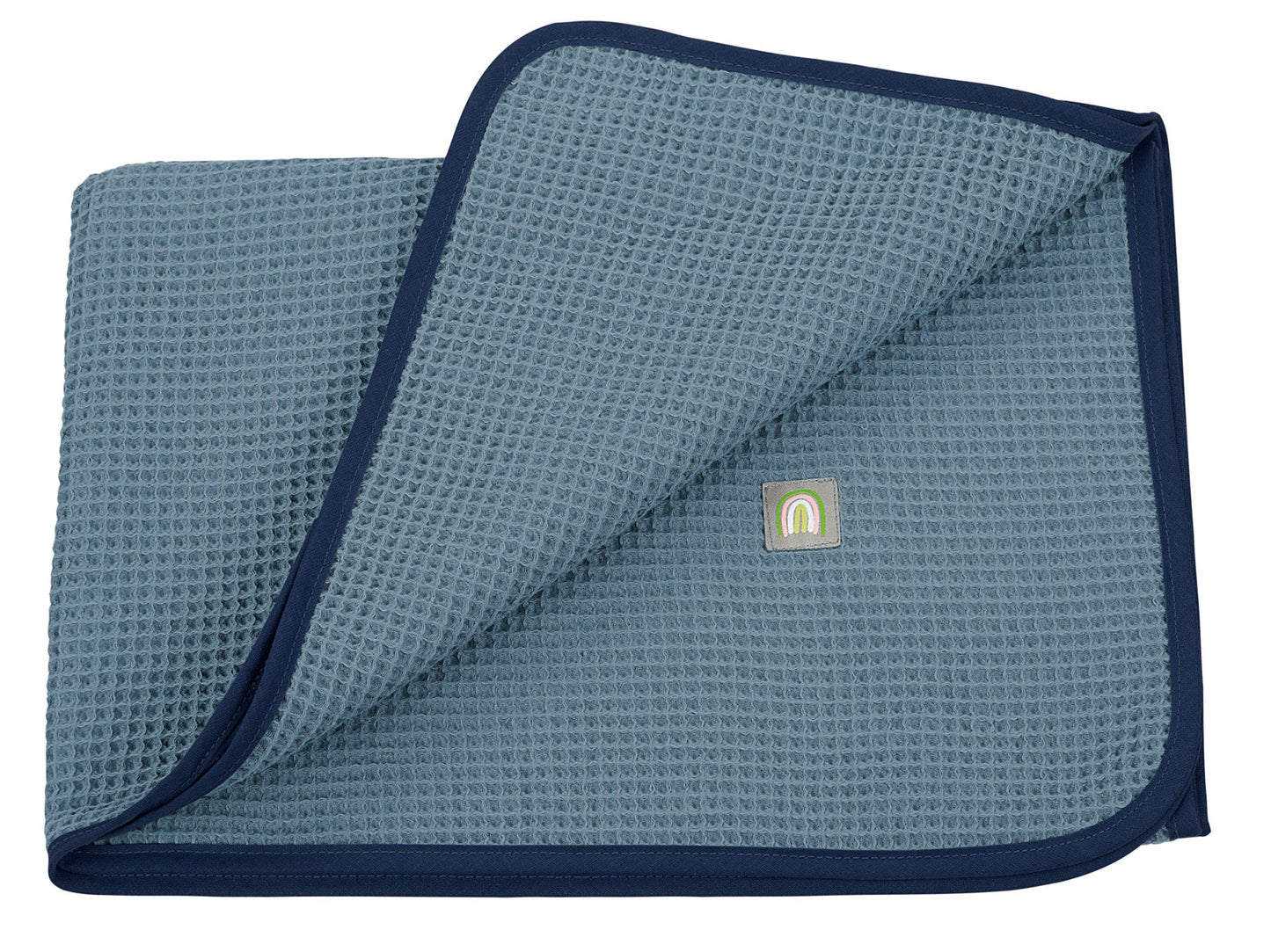 Odenwälder Babynest Waffelpiqué Kuscheldecke aus reiner Baumwolle