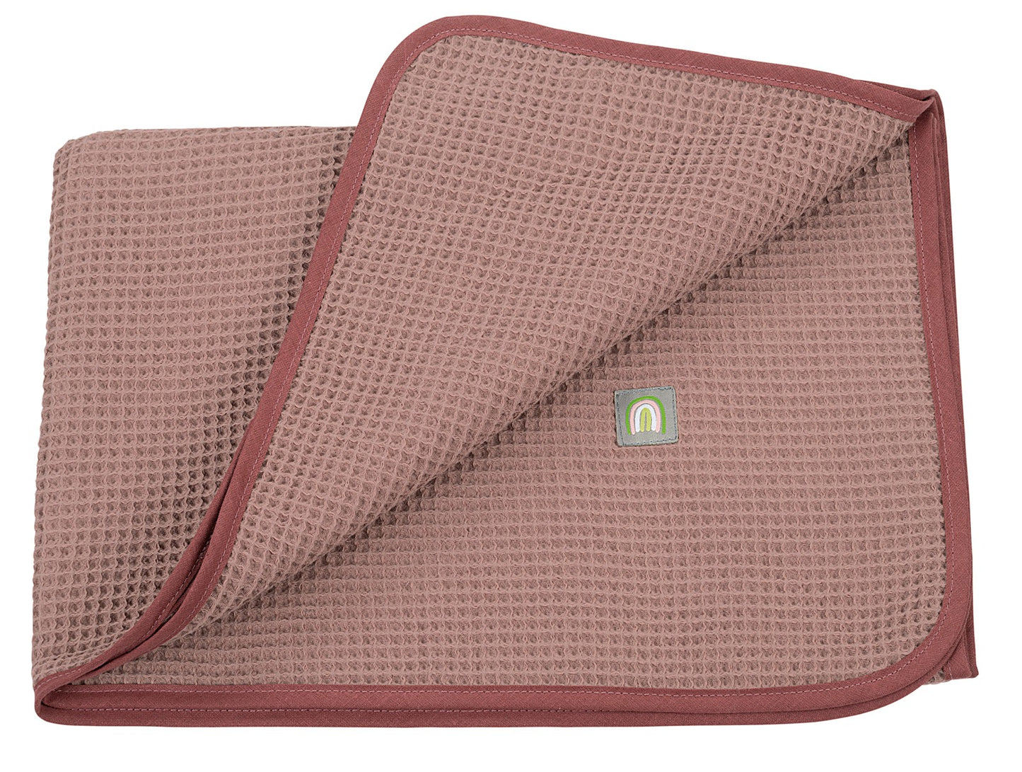 Odenwälder Babynest Waffelpiqué Kuscheldecke aus reiner Baumwolle