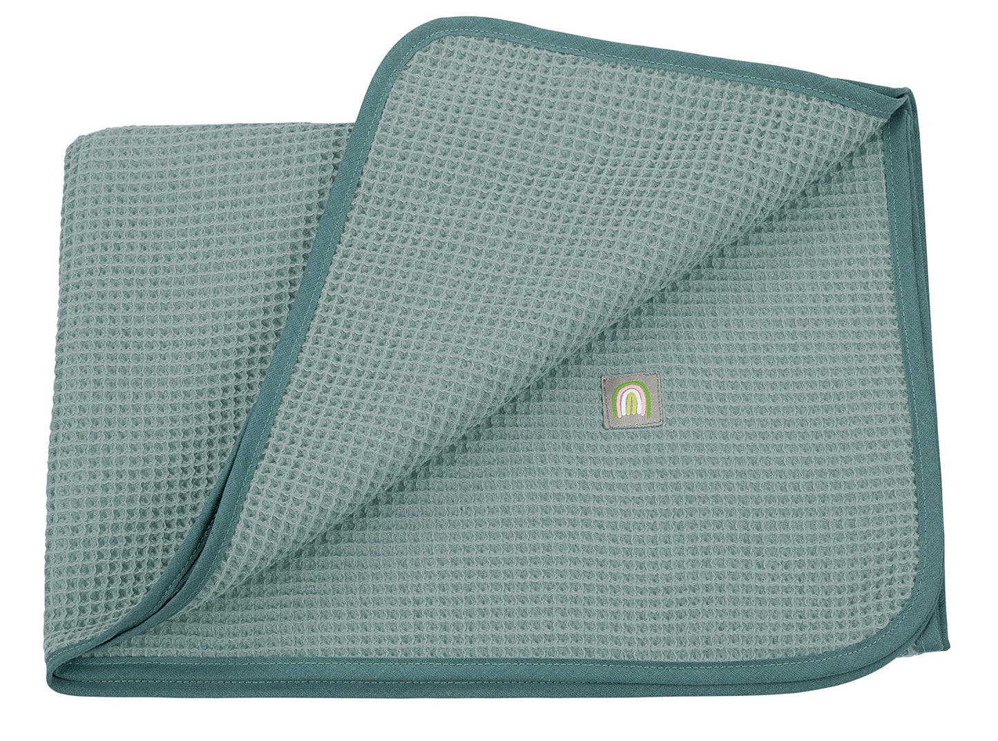 Odenwälder Babynest Waffelpiqué Kuscheldecke aus reiner Baumwolle