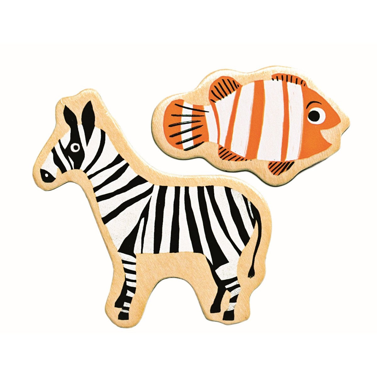 DJECO Magnimo: 36 Holzmagnete Tiere 2J+