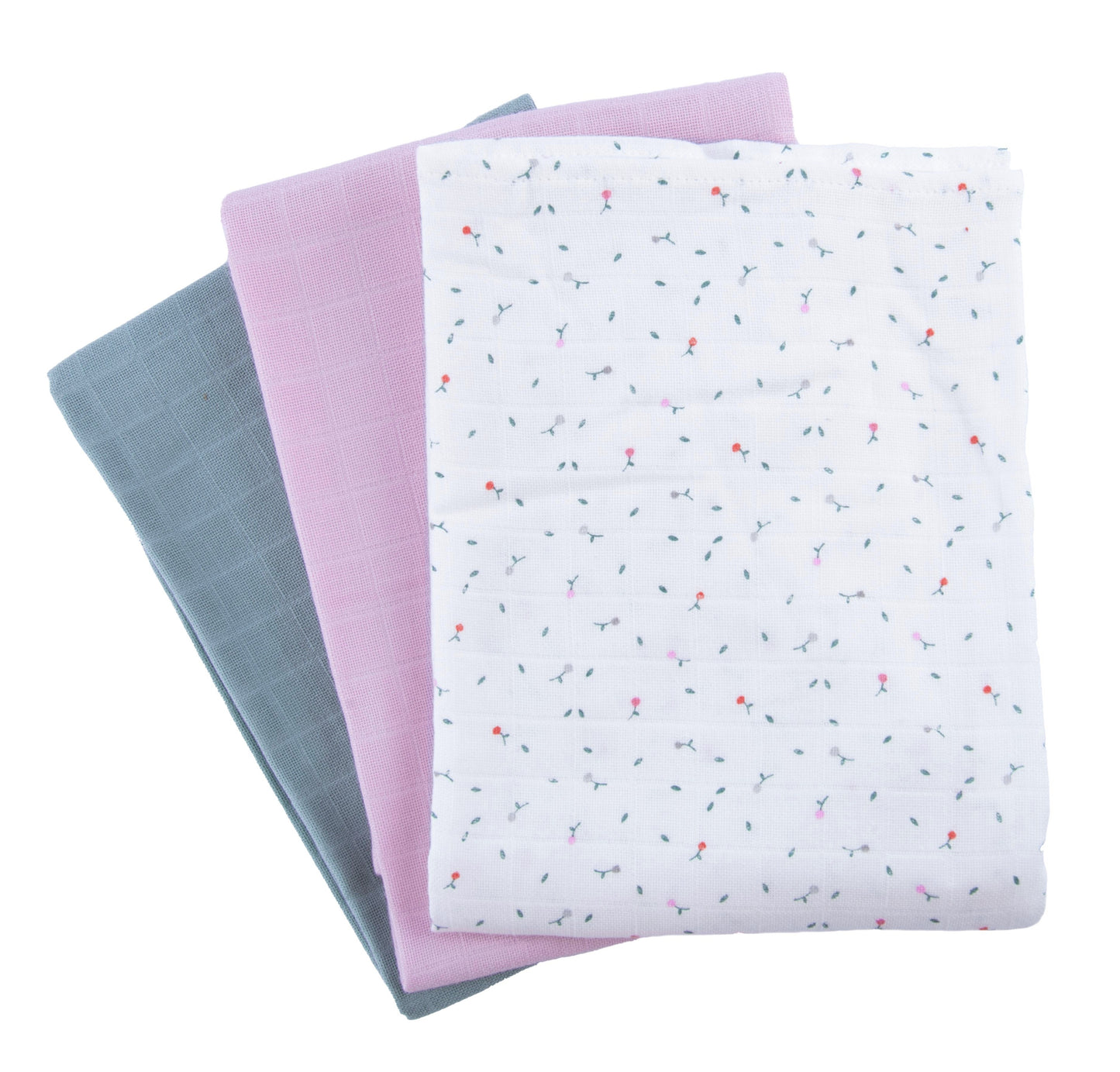 Popolini Mullwindeln 3er Pack 70x70 cm Rose Garden