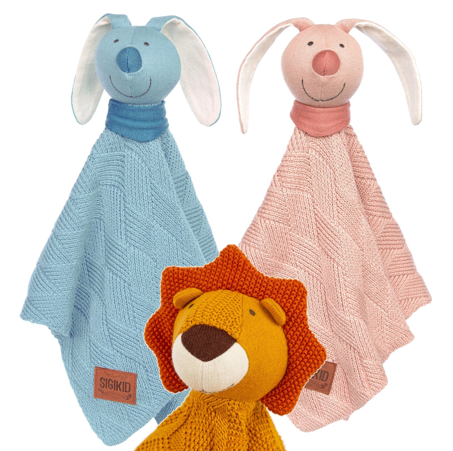 Sigikid Schnuffeltuch Schmusetuch gestrickt 40cm