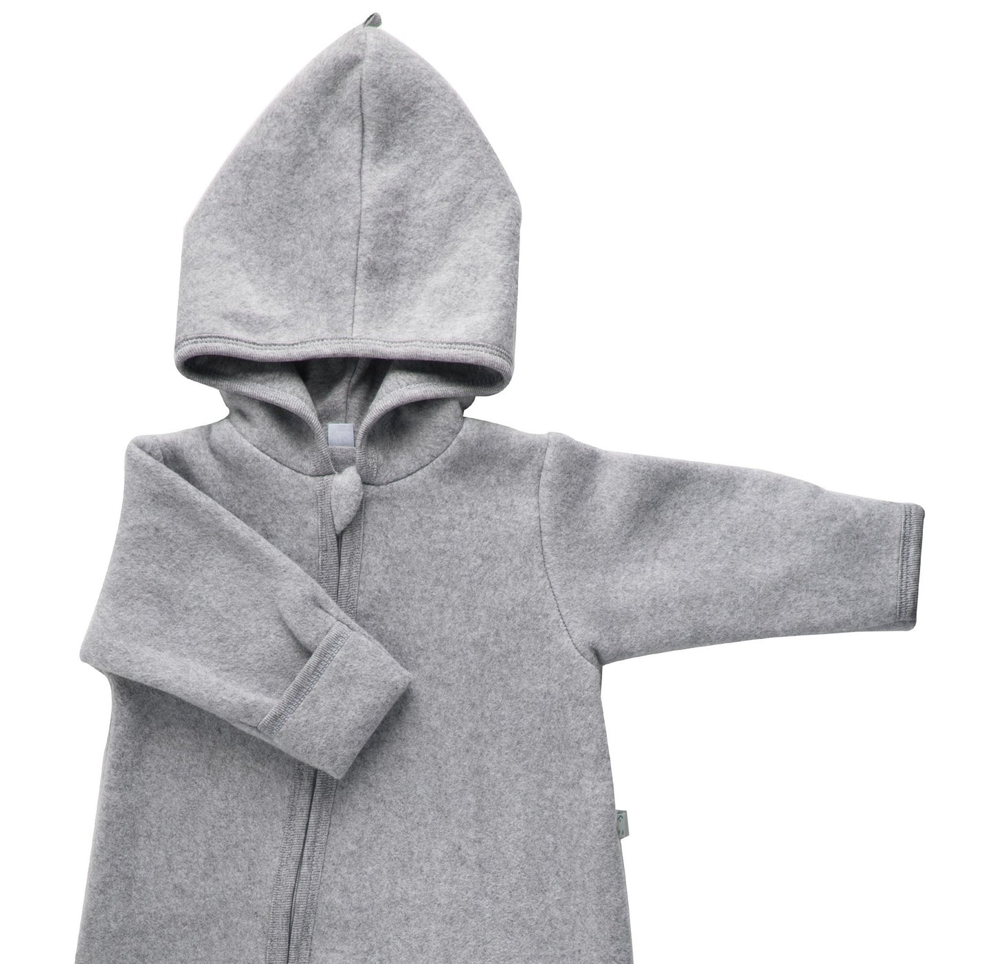 Iobio Baumwollvlies Baby Winteroverall Grau Melange