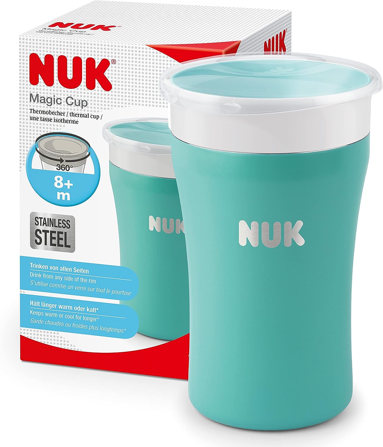NUK 360° Thermo Magic Cup Trinklernbecher 230ml 8m+