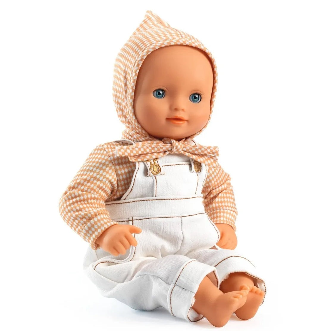 Djeco Puppenkleidung Pomea Cannelle Latzhose mit Shirt