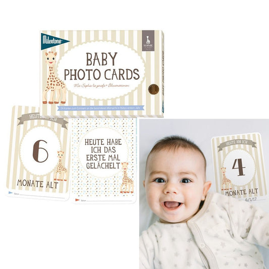 Milestone Sophie la Girafe Babycards Baby's erstes Jahr