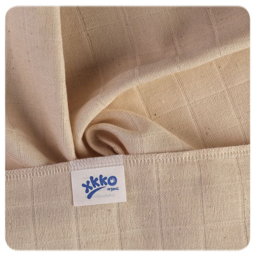 XKKO Bio Baumwolle Mullwindeln 10er Pack 40x40 cm