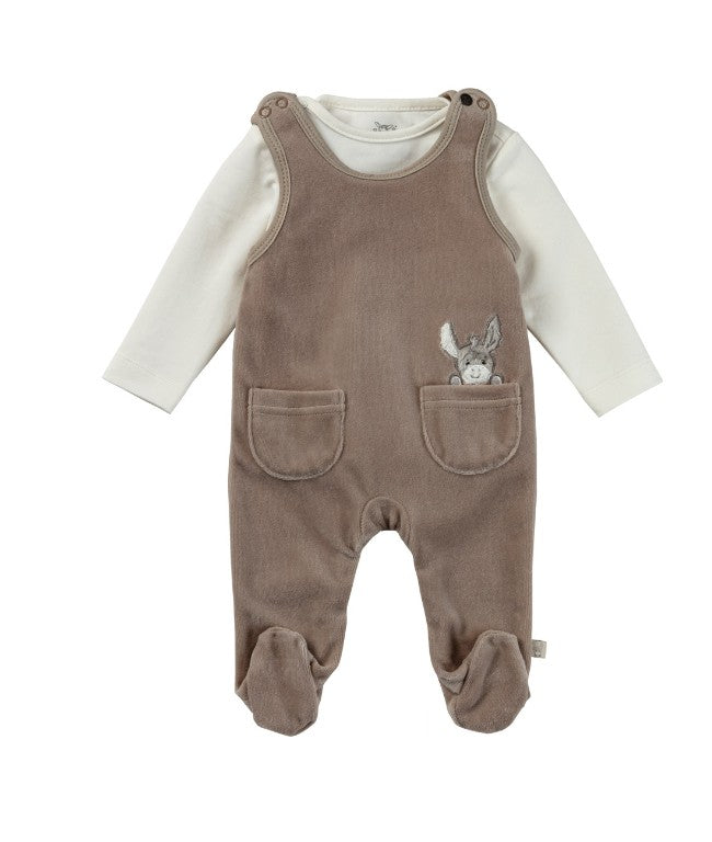 Sterntaler Nicki Strampler Set Esel Braun