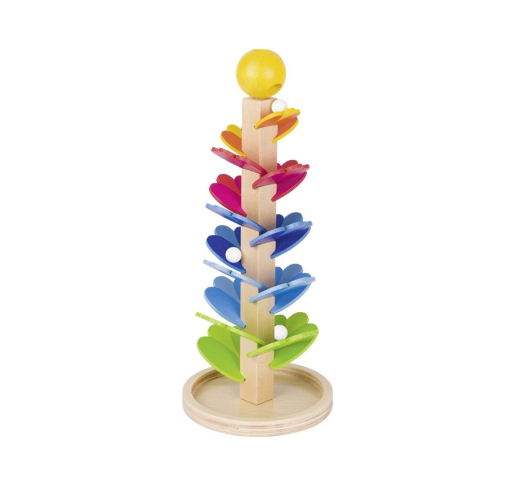 goki Klangpagode Kinder Klangbaum mit Murmeln