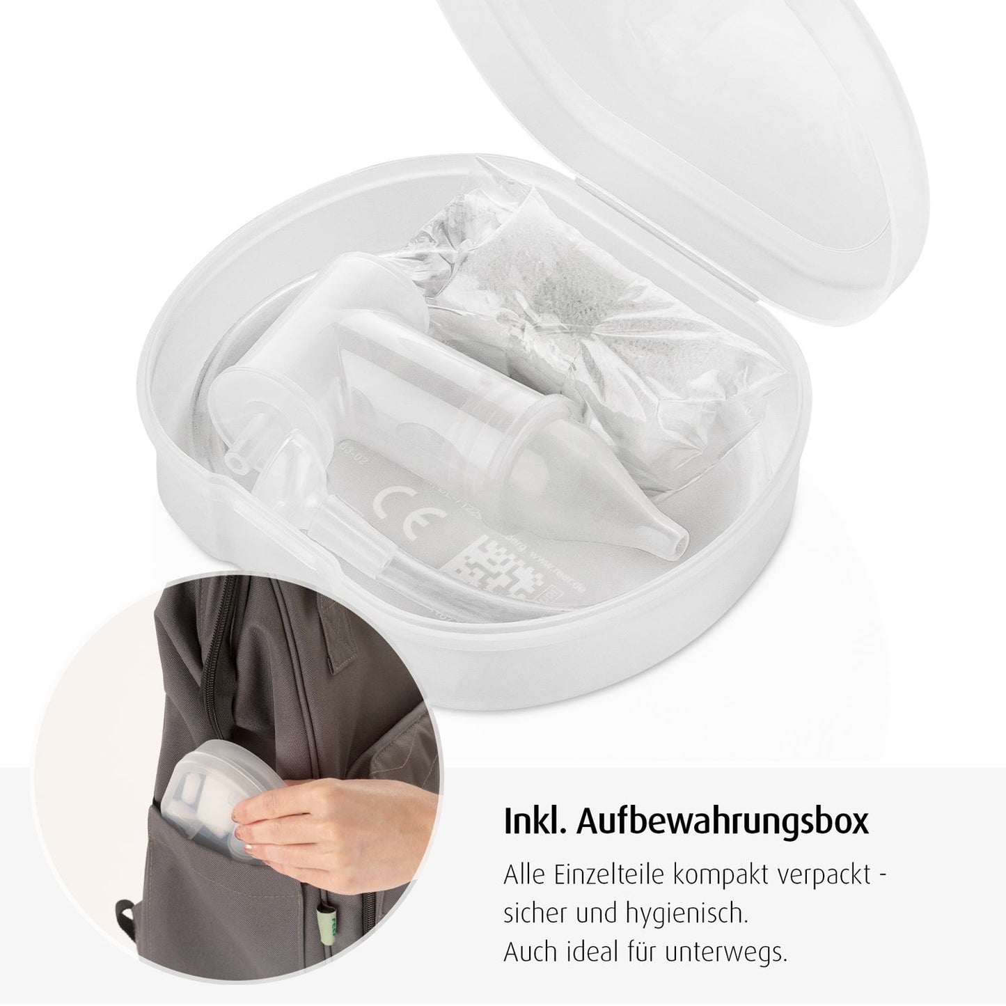 reer Baby Nasensauger mit Schlauch Absaugsystem