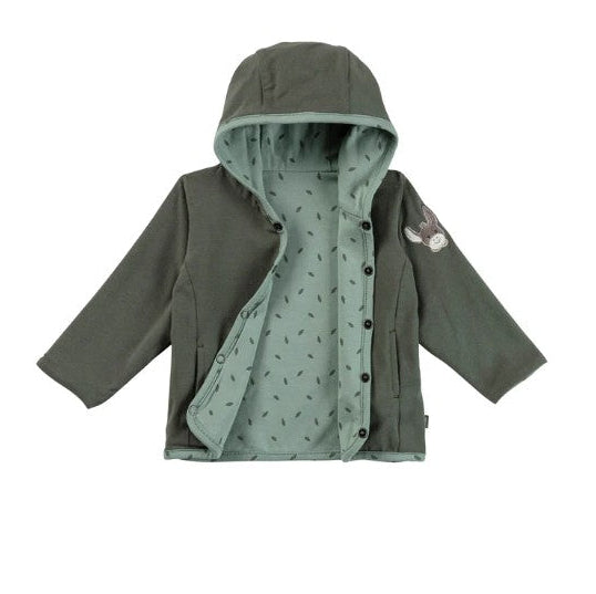 Sterntaler Baby Wendejacke mit Kapuze Waldgrün