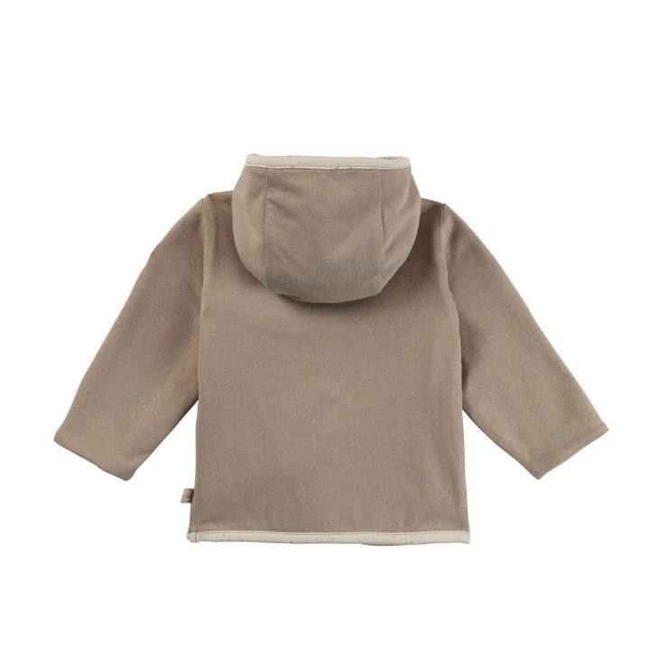 Sterntaler Babyjacke mit Kapuze Hellbraun - zum Wenden
